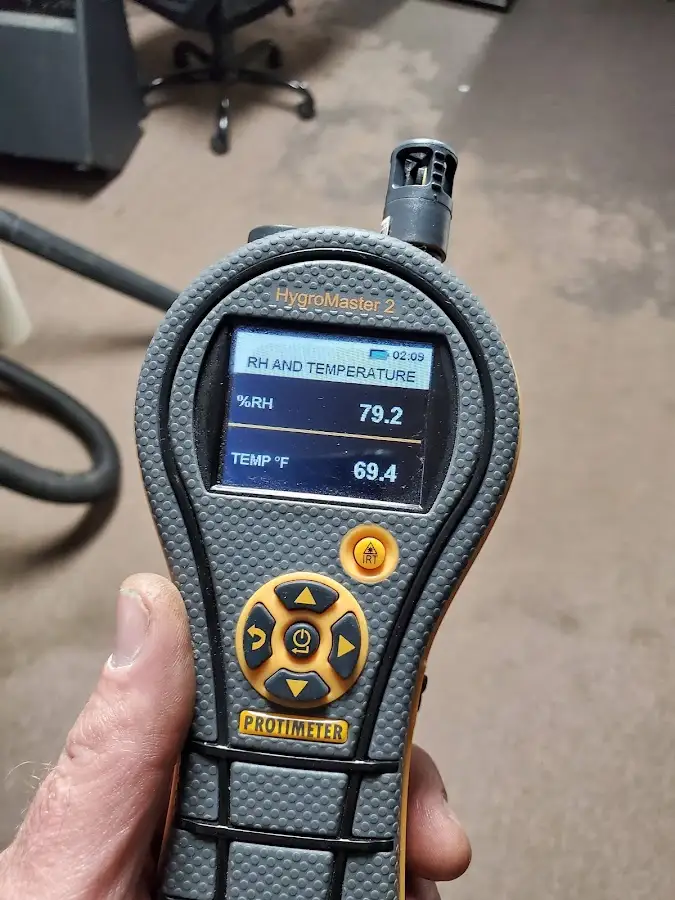 Moisture meter humidity assessment for Fire & Smoke Damage Restoration in Pecan Grove